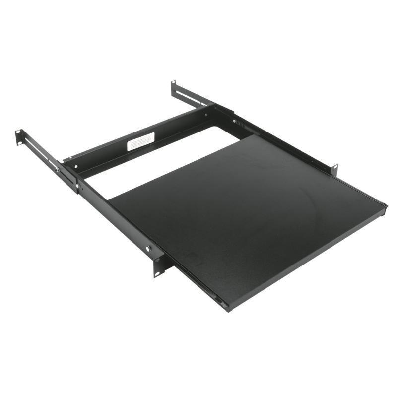Middle Atlantic 1RU Sliding Rack Mount Shelf - Black Laminate