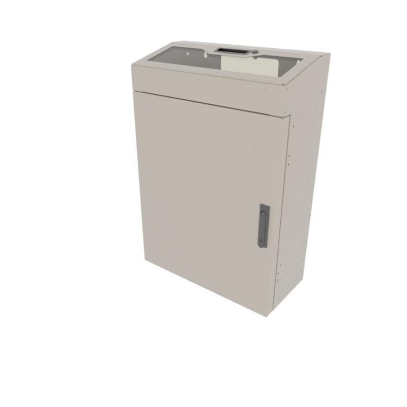 Middle Atlantic VWM 6RU Low Profile Cabinet - 18in Depth - Putty Wrinkle - TAA Compliant
