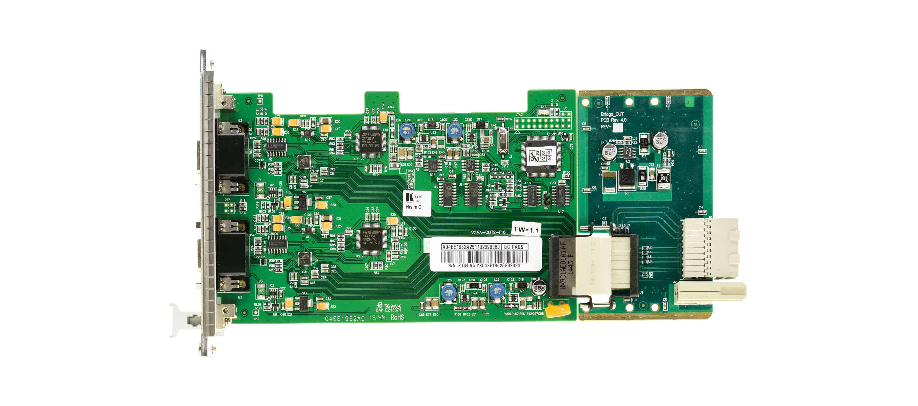 VGAA-OUT2-F34(ADP+F16)/STANDALONE 2–Channel VGA with Analog Audio Output Card