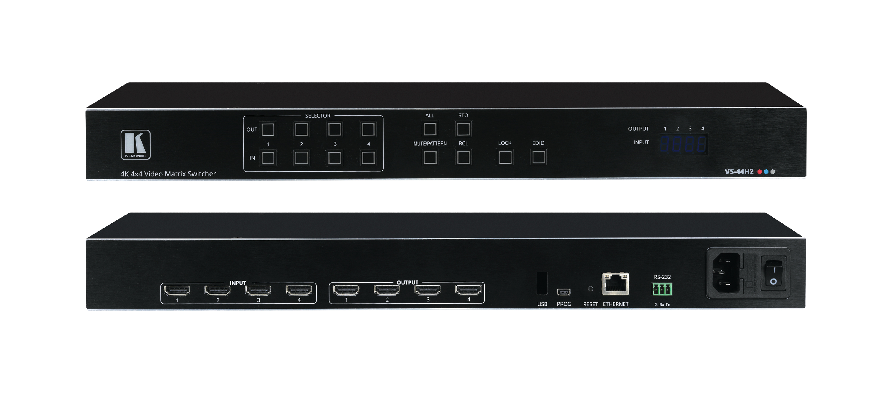 VS-44H2A 4x4 4K HDR HDCP 2.2 Matrix Switcher