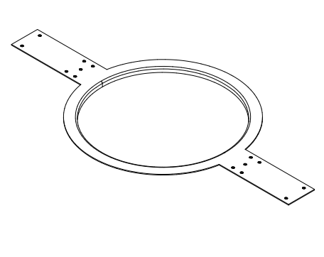 AC-MR8 Flanged Mud Ring Bracket