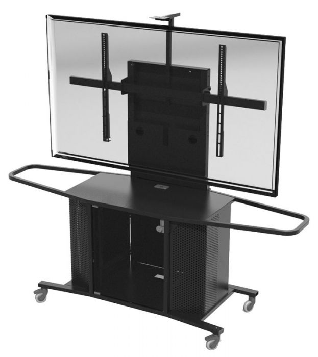 MC1000-XL Metal Cart with XL Single Monitor Mount