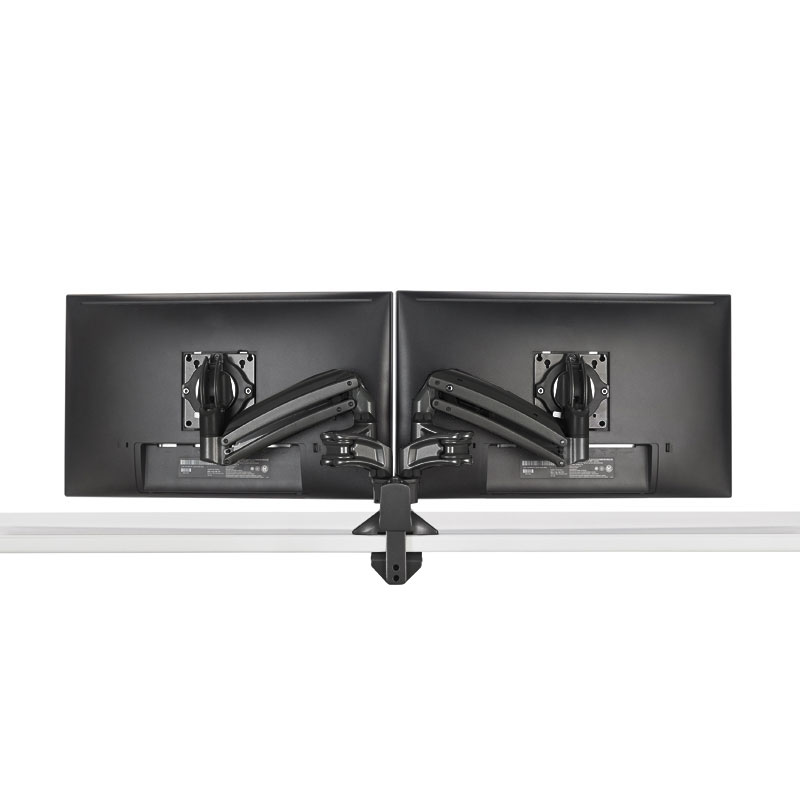 KXD220B KX Low-Profile Dual Monitor Arms, Desk Mount, Black