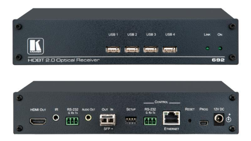 692 HDBT 2.0 Optical Receiver