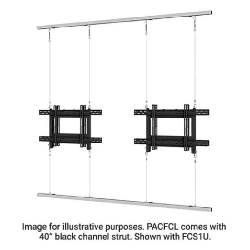 PACFCL Lateral Shift Accessory for Cable Floor-to-Ceiling Flat Panel Mount