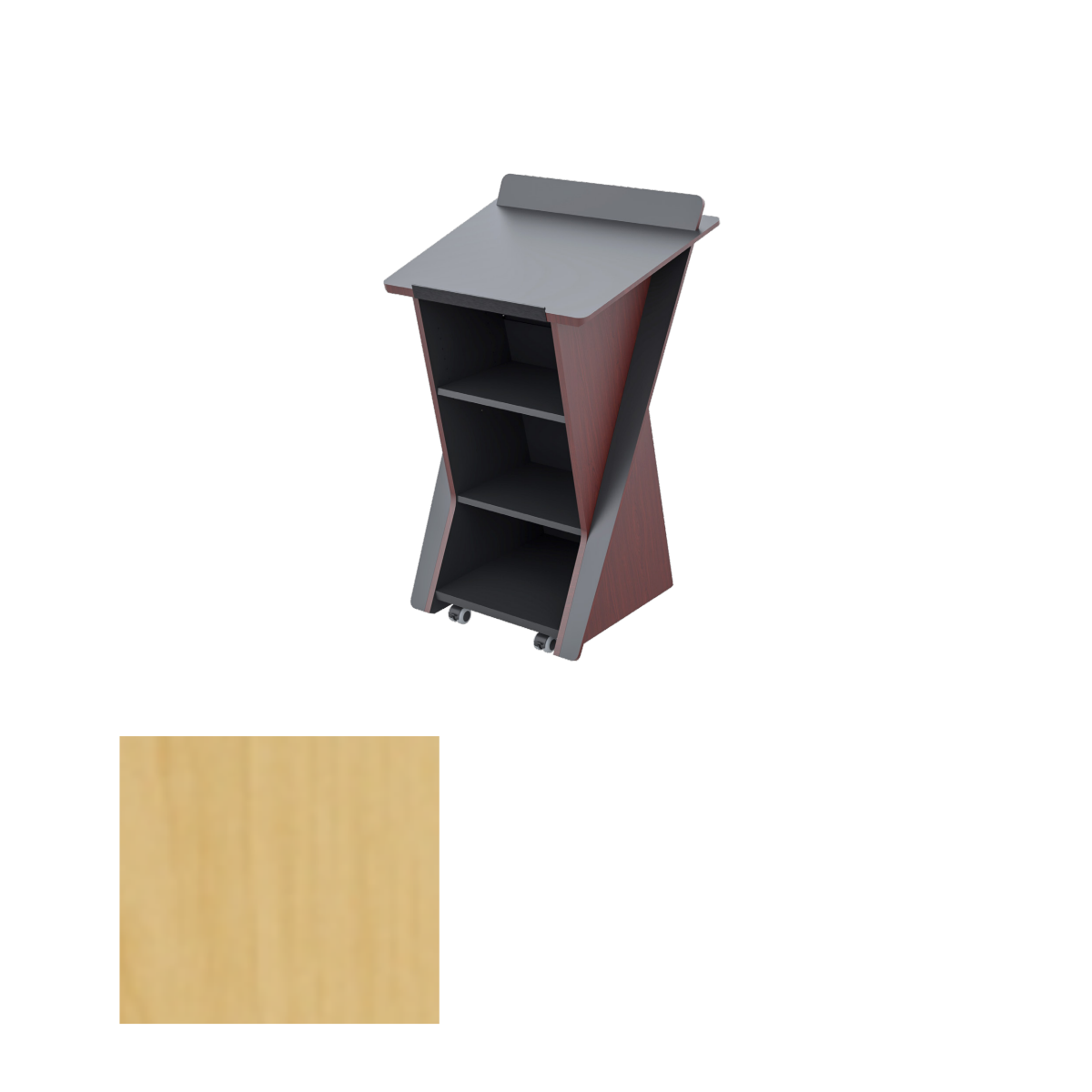 LEX321 FMT Presentation Lectern, Fusion Maple