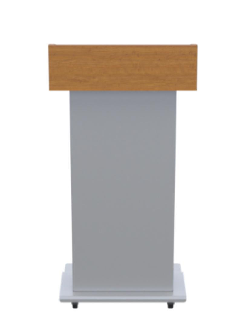 LEXYZ27 BCL Metal Presentation Lectern, Burma Cherry
