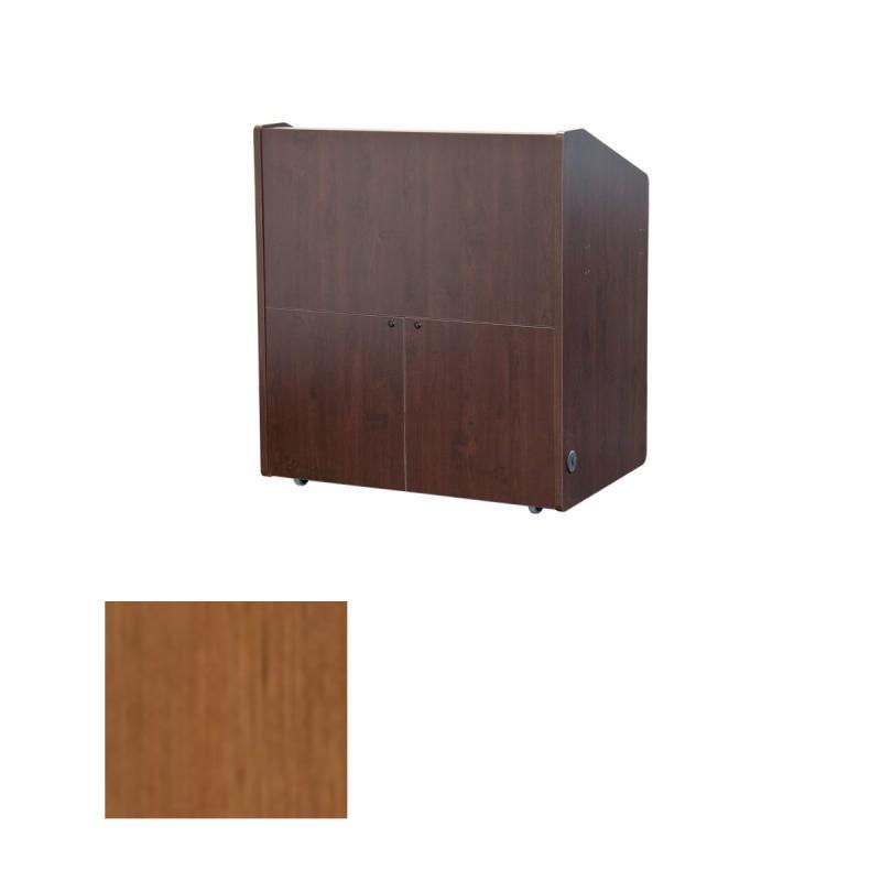 PD3002 BCL Multimedia Podium with Rack, Burma Cherry
