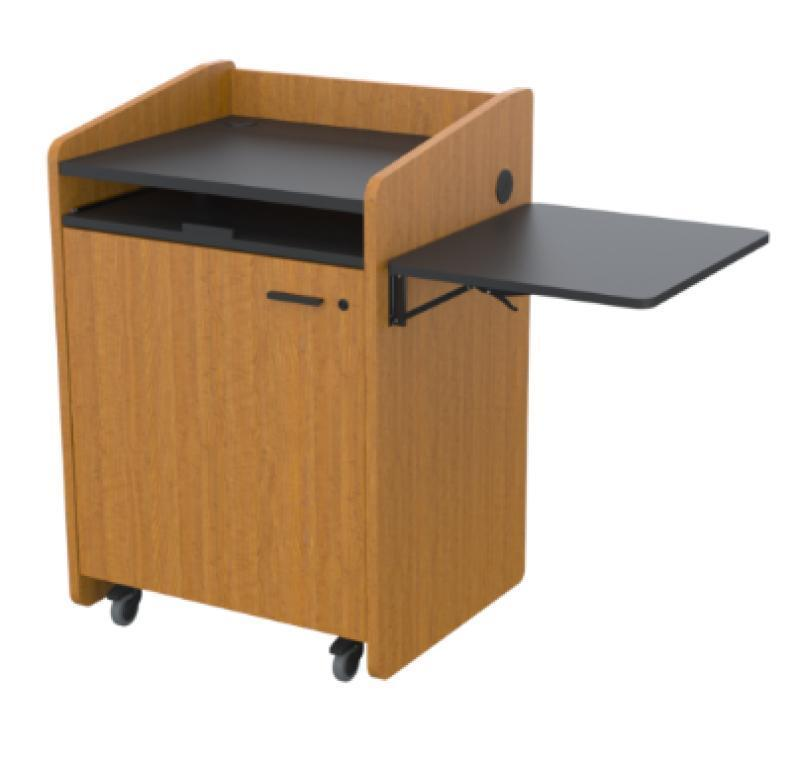 PD3004 BCL Economy Podium with Rack Mount, Burma Cherry