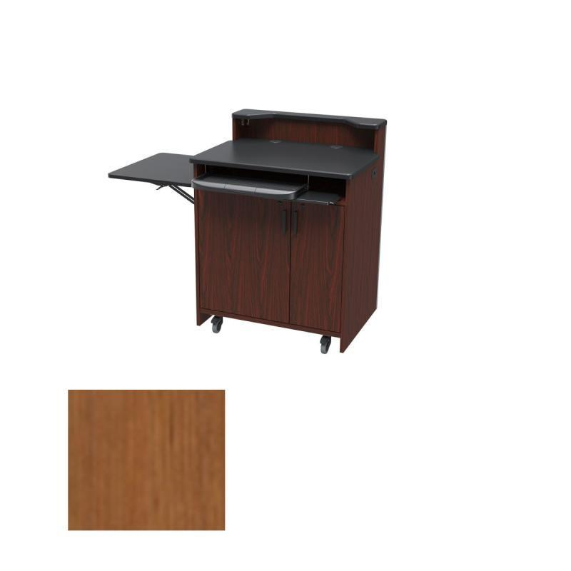 PD3009 BCL Teaching Podium with Folding Shelf, Burma Cherry