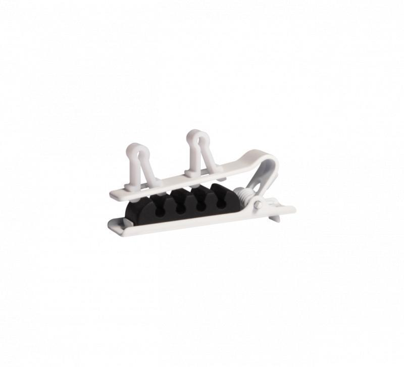 RPM40TC/W Dual Tie Clip, White
