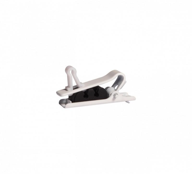 RPM40STC/W Single Tie Clip, White