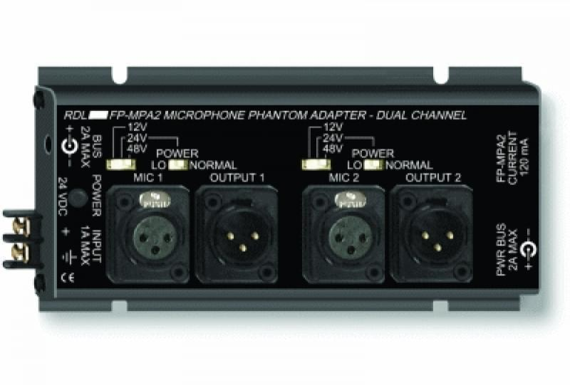 FP-MPA2 Dual Microphone Phantom Adapter 12, 24, 48 V - XLR
