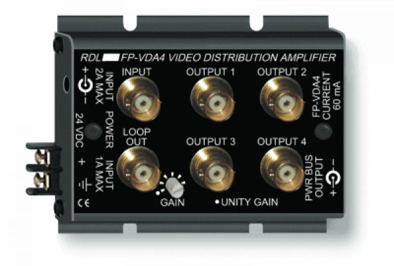 FP-VDA4 NTSC/PAL Video Distribution Amplifier - 1x4 - BNC