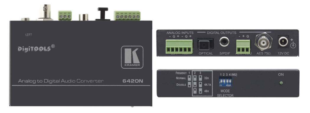 6420N Balanced Stereo to Digital Audio Format Converter