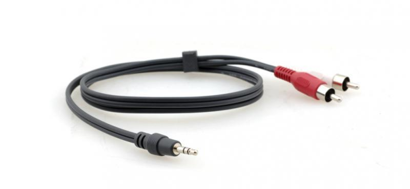 C-A35M/2RAM-35 3.5mm to 2 RCA Breakout Cable 35'