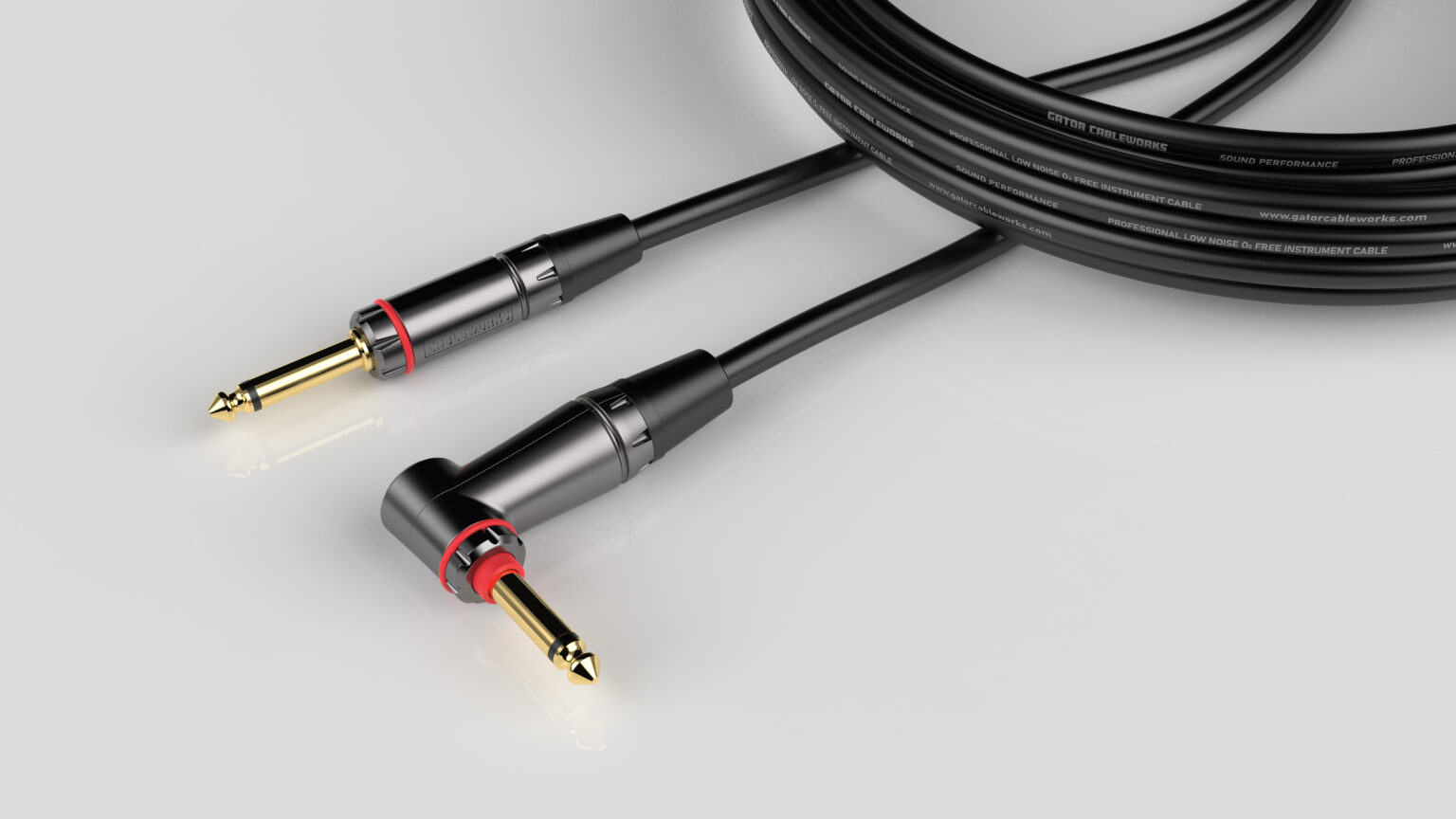 GCWH-INS-20RAQT 20 Foot Strt To RA Quiet Instrument Cable