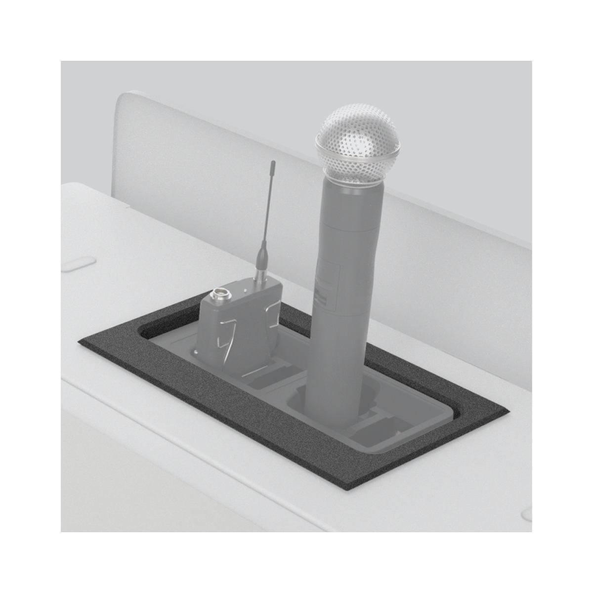 H910-BK Console Insert for Shure SBC 220 or SBC 240