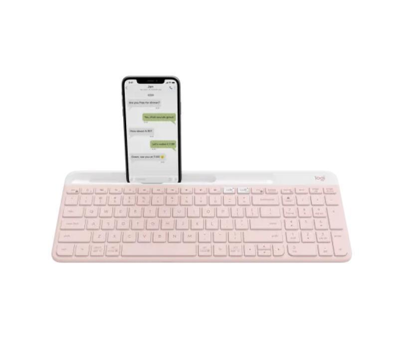 K585 Slim Multi-Device Wireless Keyboard, Rose