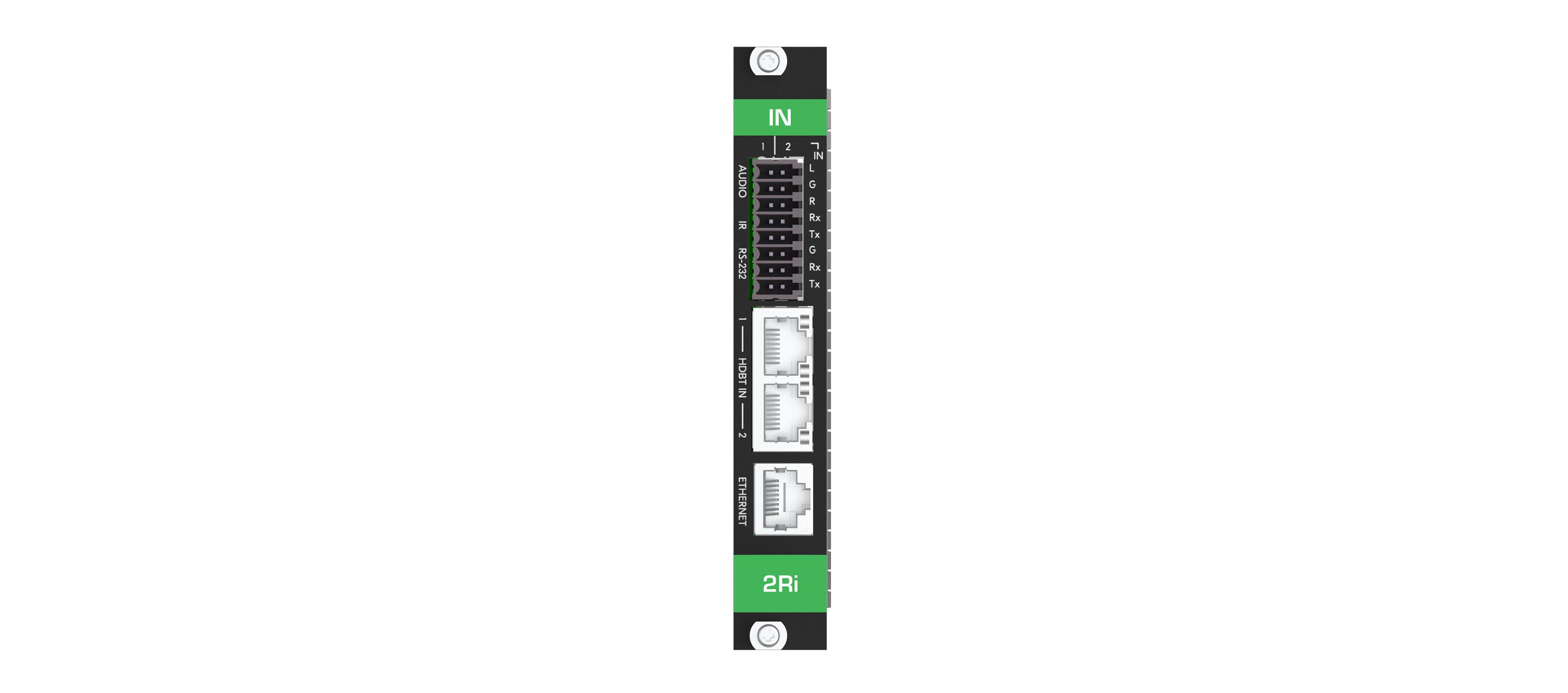 MC3-2Ri 4K60 HDBT 2xIN Card with Analog Audio