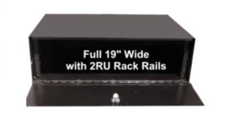 NB-2RUPB Extra Large Hanging Plenum Equipment Enclosure with 2U Rack Rails