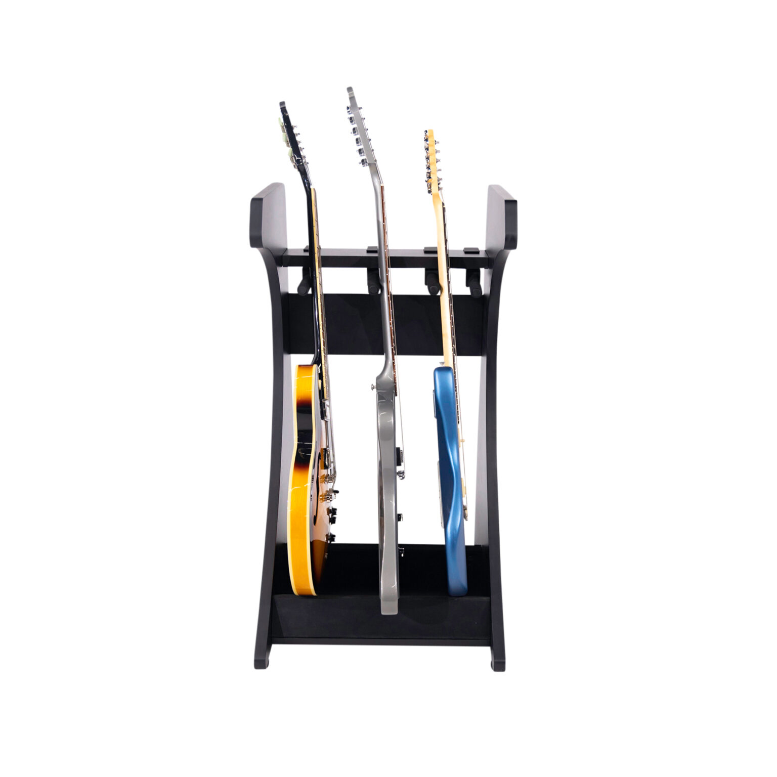 GFW-ELITEGTR3RK-BLK Elite Three Electric/Acoustic Guitar Rack – Black