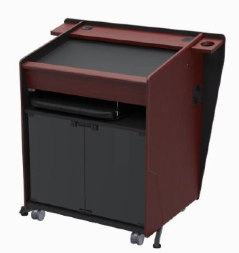 PDL2311 CLT Height Adjustable Executive Multimedia Podium, Clove