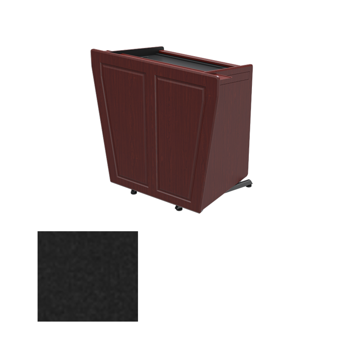 PDL2311 EBT Height Adjustable Executive Multimedia Podium, Ebony