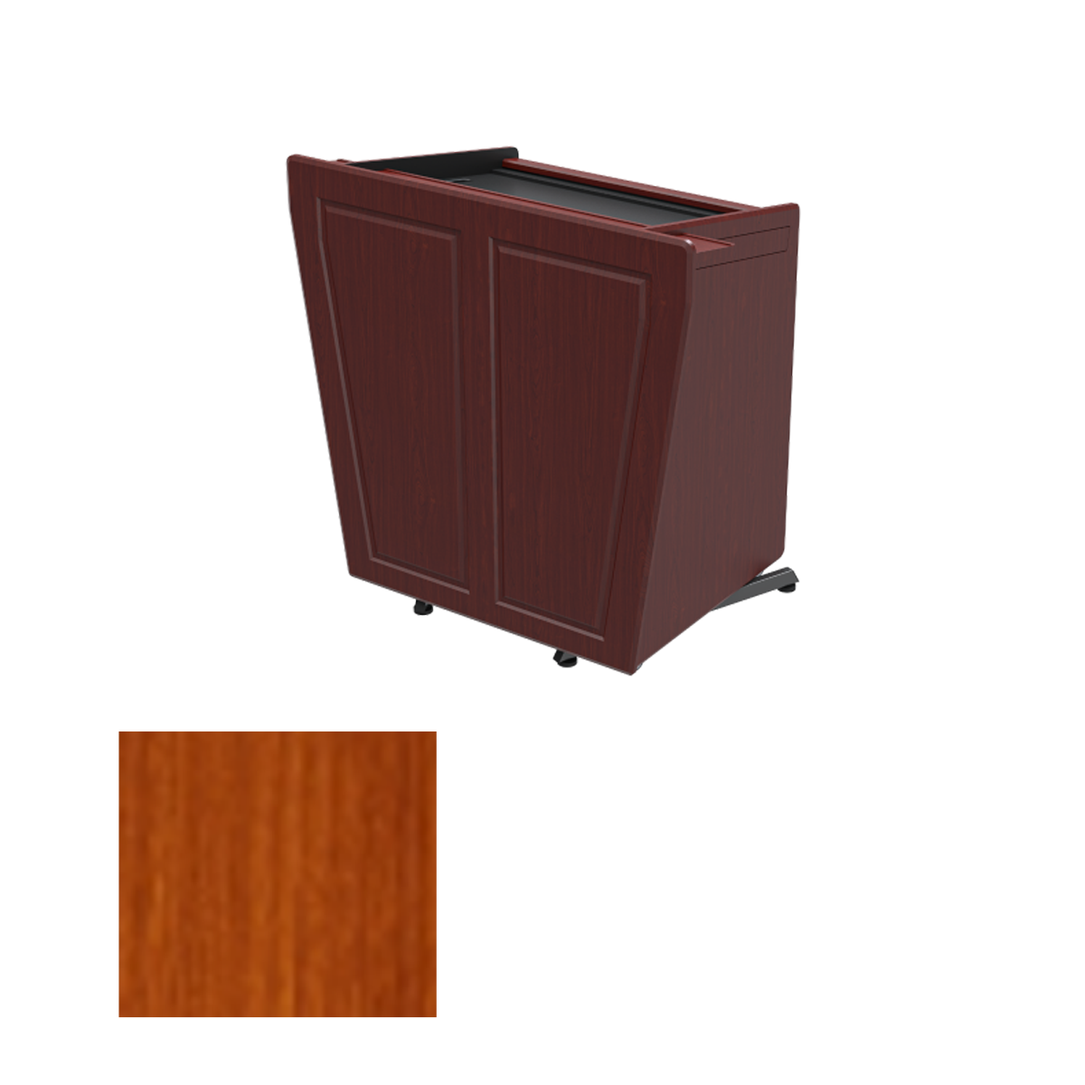 PDL2311 HCT Height Adjustable Executive Multimedia Podium, Hayward Cherry