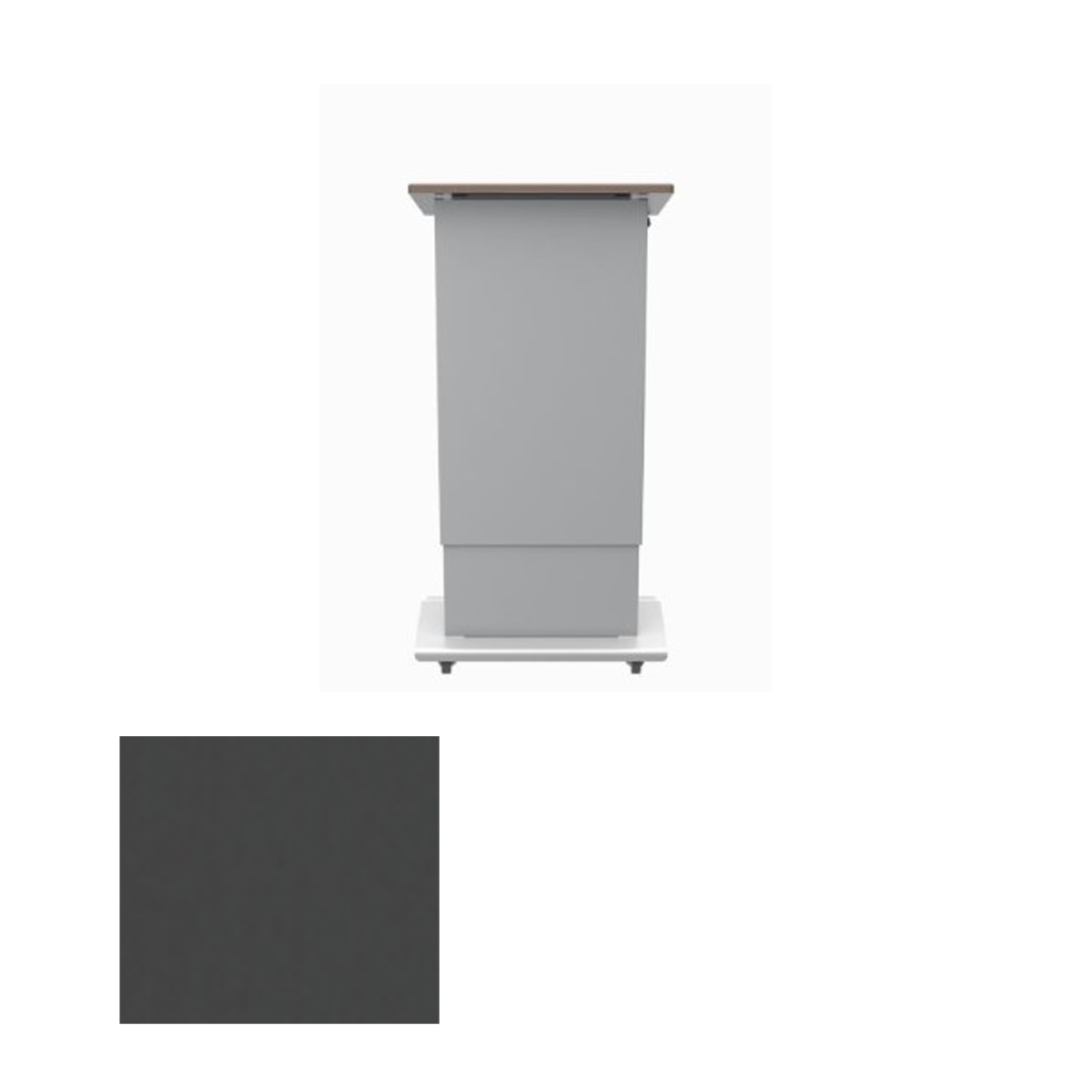 LEX28 SGT Height Adjustable Lectern, Shark Grey
