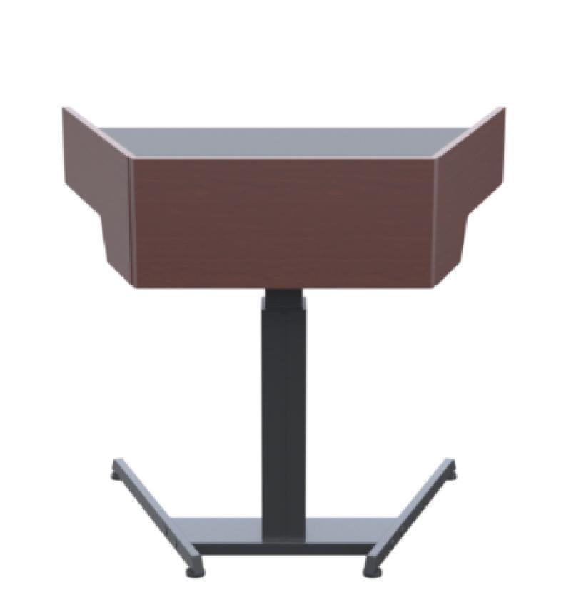 LEL021 CLT Height Adjustable ADA Lectern, Clove