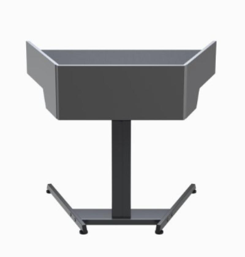 LEL021 SGT Height Adjustable ADA Lectern, Shark Grey