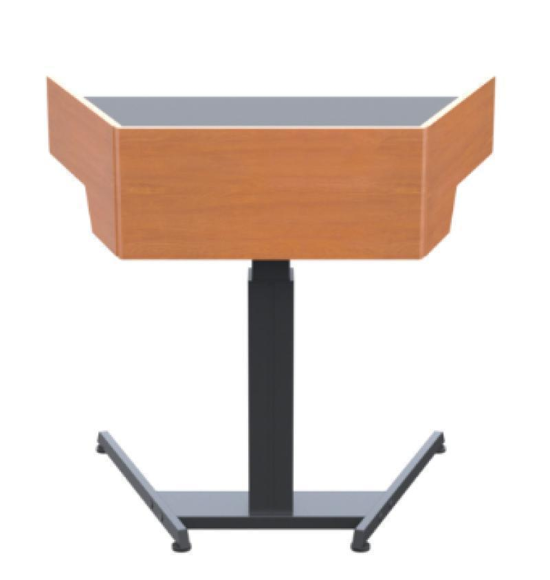 LEL021 HCT Height Adjustable ADA Lectern, Hayward Cherry