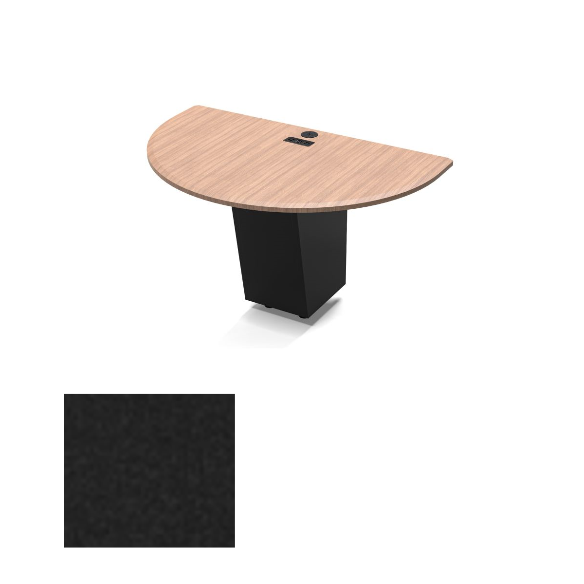 526HR EBT Table - Front Section Only - Half Circle (Seats 3), Ebony