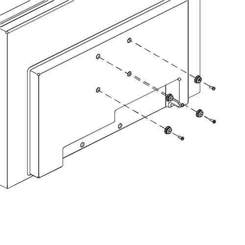 FSB75100B Small Flat Panel Interface Buttons and Hardware for FSR and FTR