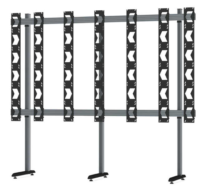 BT93UNIUPS-S-6X6/BB Floor Stand for Unilumin UpanelS 6x6 dvLED Videowalls