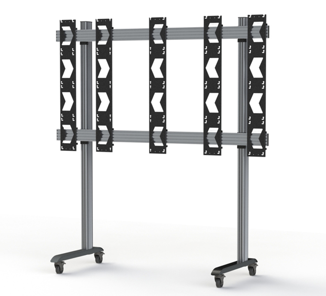 BT93UNIUPS-M-4X4/BB Mobile Stand for Unilumin UpanelS 4x4 dvLED Videowalls