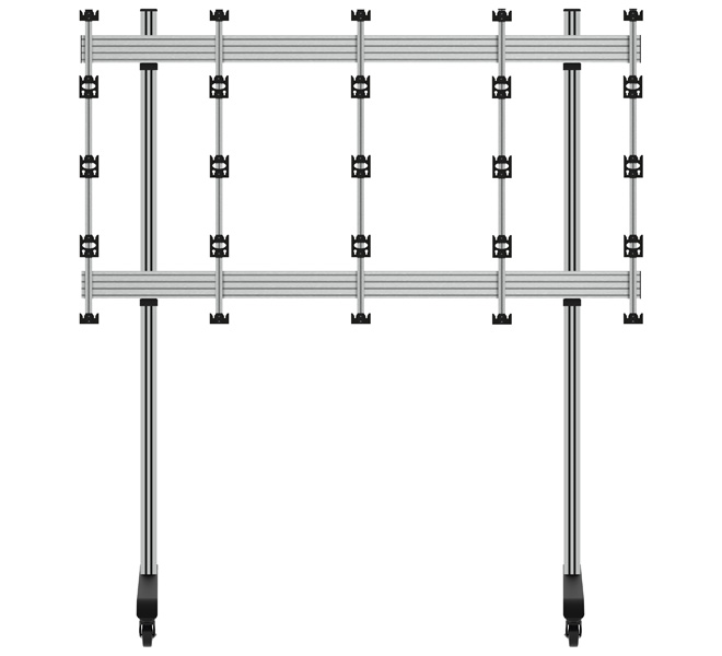 BT93INFWP-M-4X4/BB Mobile Stand for INFiLED WP Series 4x4 dvLED Videowall