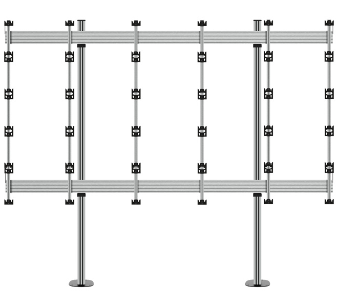 BT93INFWP-B-5X5/BB Bolt Down Stand for INFiLED WP Series 5x5 dvLED Videowall