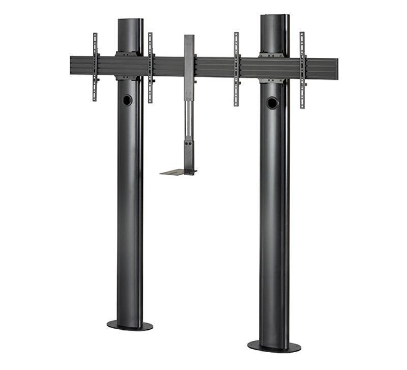 BT8711/B Premium Bolt Down Twin Screen VC Stand - 2m