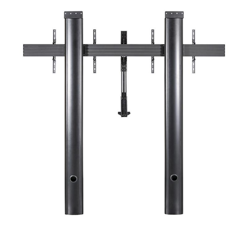 BT8710/B Premium Floor-To-Wall Twin Screen VC Stand - 2m