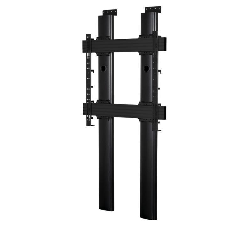 BT8707/B Premium Floor-To-Wall Single Screen Twin Column UC Stand - 2m
