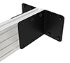 BT8390-WFK4/B System X Wall-To-Wall Rail Mounting Brackets