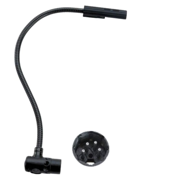 12XR-HI-4 12" High Intensity Gooseneck Lamp with 4-Pin Right Angle XLR Connector