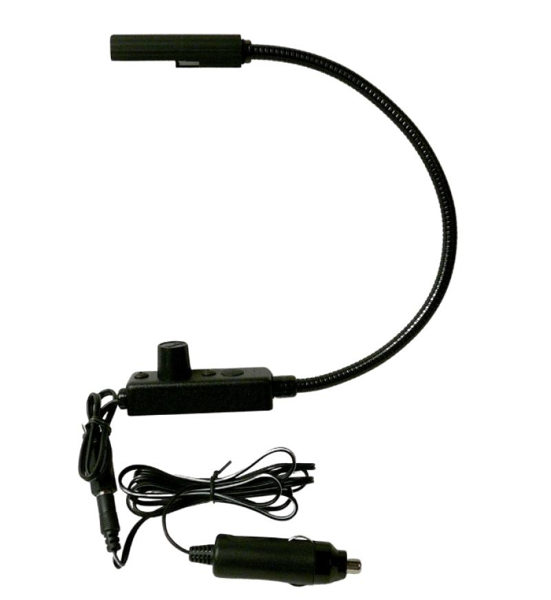 L-6/18-LED 18" Gooseneck Automotive Lamp with Detachable Cigarette Plug Adapter