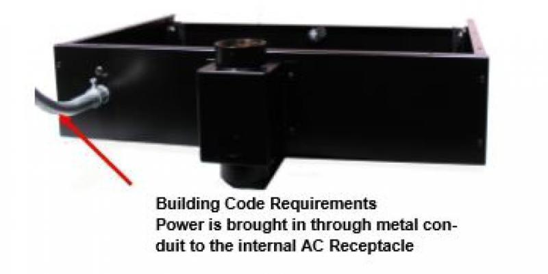 NB-2RUPM Extra Large Pole Mount Plenum Equipment Enclosure