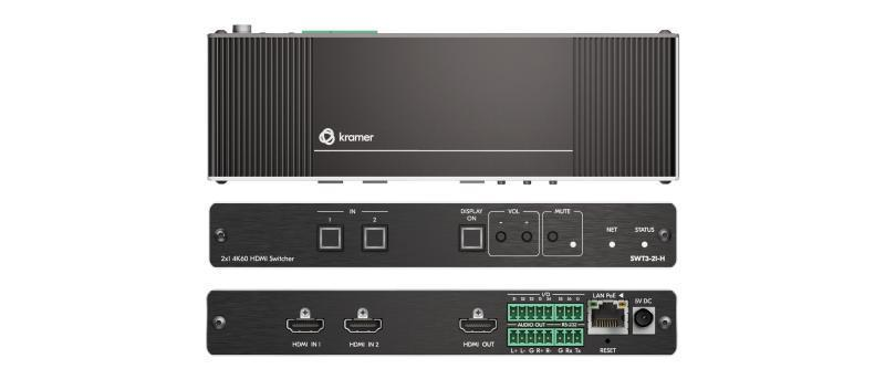 SWT3-21-H 2x1 4K60 HDMI Switcher