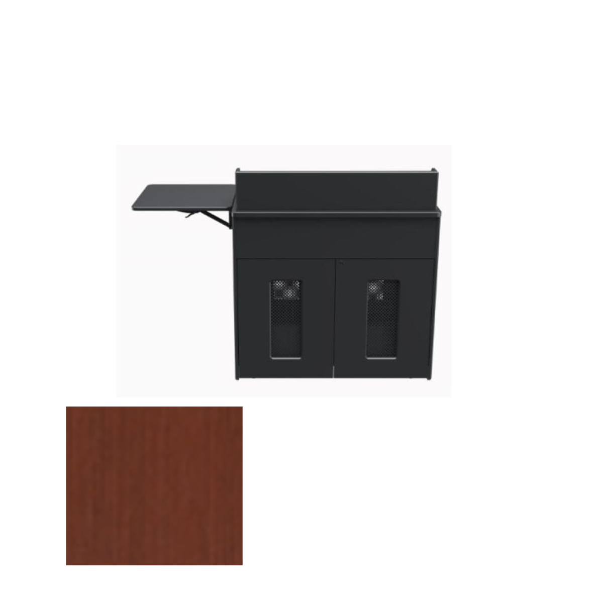 PD5107 CLT Dual Rack Mobile Instructor Station, Clove