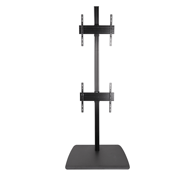 BTF842/BB System X Universal Dual Stack Flat Screen Floor Stand - 2.4m