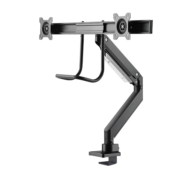DS75-450BL2 Full Motion Dual Desk Mount